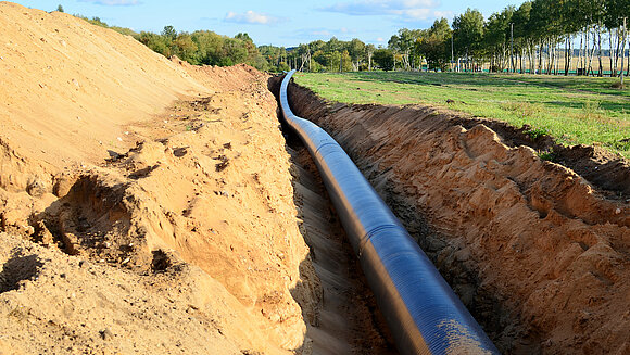 Gaspipeline in der Erde