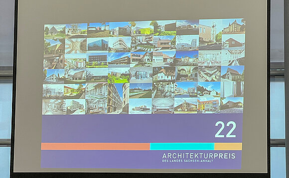 Collage mit Architektur aus Sachsen-Anhalt