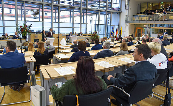 Eindrücke aus der Ehrenamtsveranstaltung im Plenarsaal des Landtags von Sachsen-Anhalt.