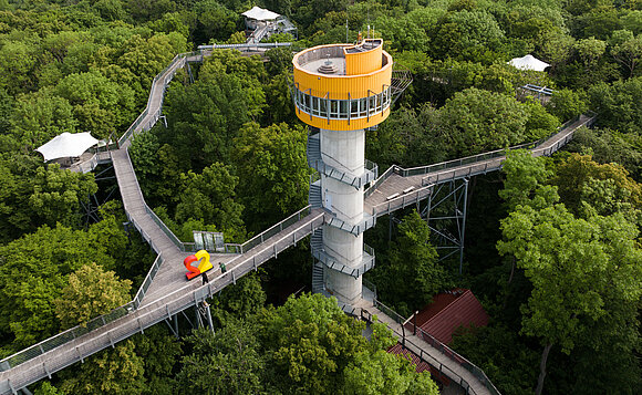 Das Logo des Tags der Deutschen Einheit von 2022 ging durch Thüringen (und ganze Deutschland) auf Reisen.