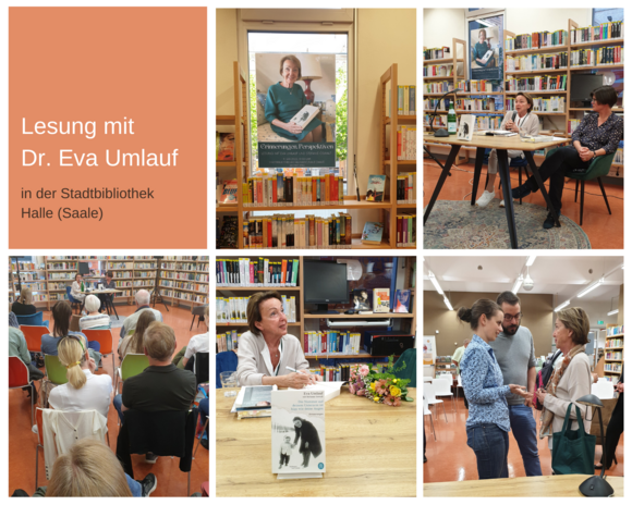 ltlsa/stab Foto-Collage mit Impressionen einer Buchlesung