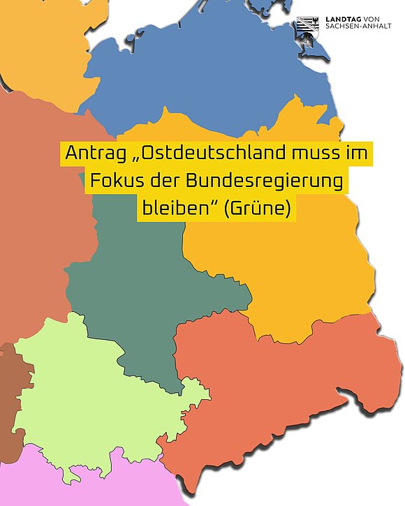Karte vom Osten Deutschlands.