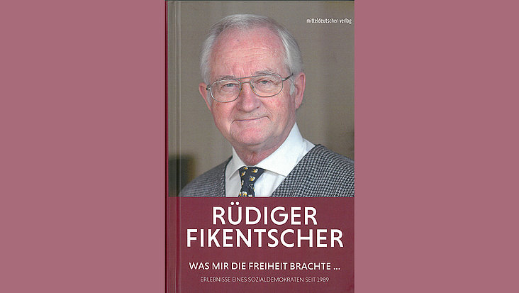 Buchcover mit Portrait von Rüdiger Fikentscher