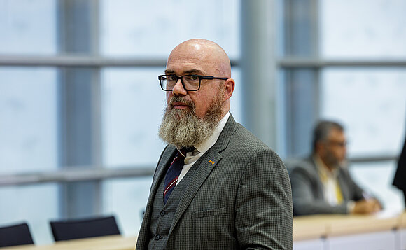 The Vice President of the State Parliament, Dr. Hans-Thomas Tillschneider (AfD).