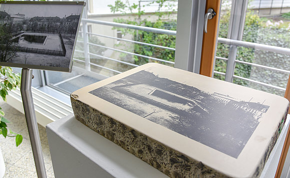 Stein, der für eine Lithografie benutzt wurde.