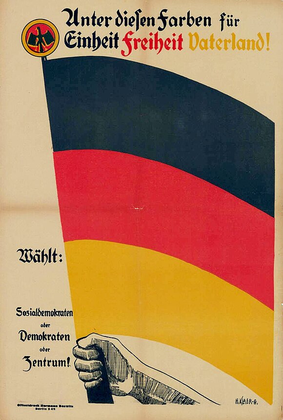 Wahlplakat zur Reichstagswahl 1924.