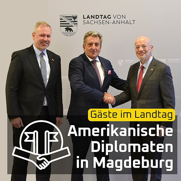 Gruppenfoto Crosby, Schellenberger und Meltzer.