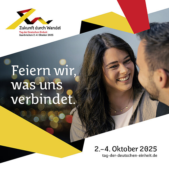 Plakat zum Tag der Deutschen Einheit 2025