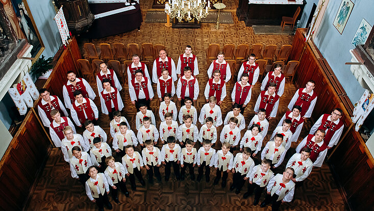 Der Knabenchor „Dudaryk“ aus Lviv in der UKRAINE.