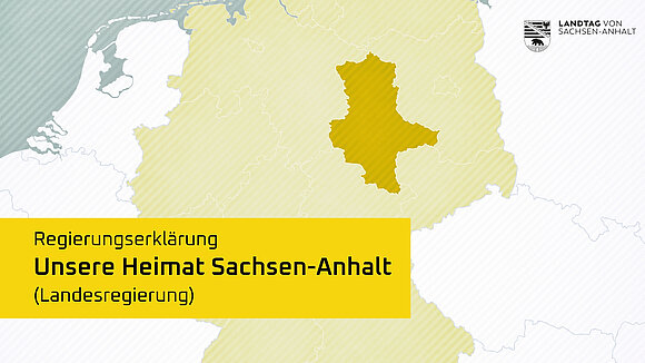 In seiner Regierungserklärung stellte Ministerpräsident Sven Schulze Sachsen-Anhalt als Heimat in den Mittelpunkt.