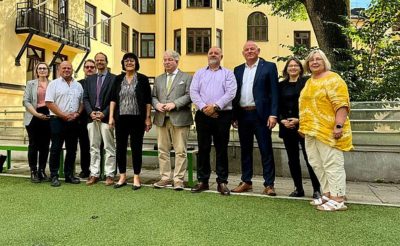 Gruppenbild in der Deutschen Schule Stockholm.
