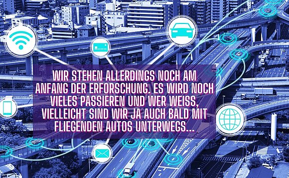Graphik zu autonomem Fahren.