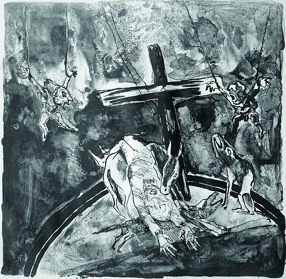 Städtischen Kunstgalerie Sofia Ein Werk des Künstlers Nikolai Maistorow, zu sehen in der Ausstellung im Landtag.