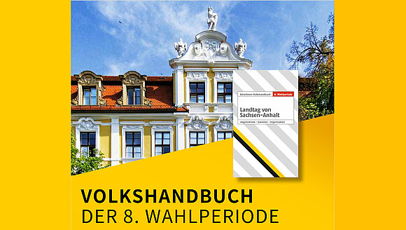 Grafik Landtagsgebäude und Volkshandbuch