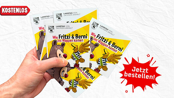 Das Minibuch „Wie Fritzi & Berni ins Wappen kamen“ ist ab sofort für alle Interessierten kostenfrei erhältlich.